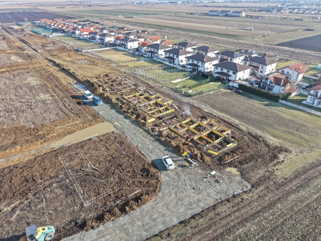 Duplexuri Faza 1 - Stadiu lucrari luna ianuarie Valletta Lane 2.0